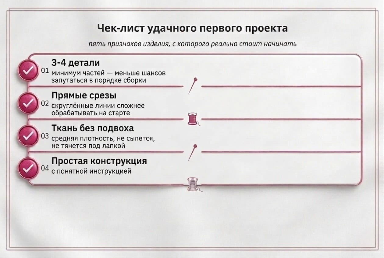 Чек-лист удачного первого проекта: пять признаков изделия для старта